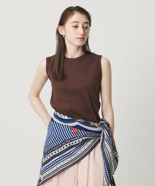 UNITED ARROWS / ユナイテッドアローズ カットソー | コットン フライス ノースリーブトップス | 詳細6