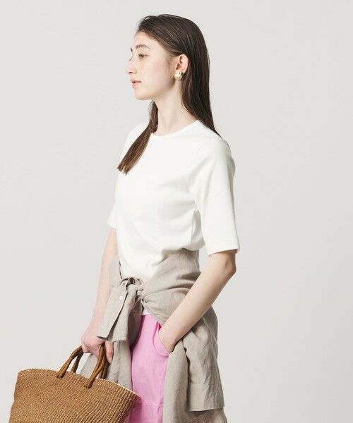 UNITED ARROWS / ユナイテッドアローズ カットソー | ５分袖 コットン フライス Tシャツ | 詳細1