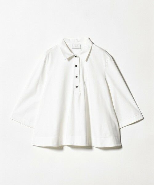 UNITED ARROWS / ユナイテッドアローズ カットソー | トリコット テントライン ポロシャツ（OFF WHITE）