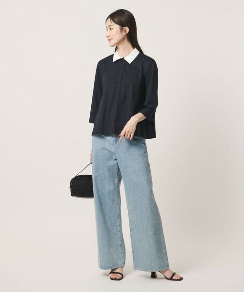 UNITED ARROWS / ユナイテッドアローズ カットソー | トリコット テントライン ポロシャツ | 詳細9