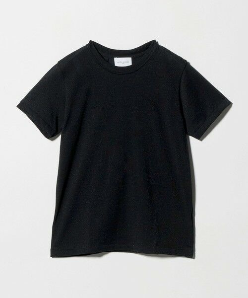 UNITED ARROWS / ユナイテッドアローズ カットソー | ラメ テンジク Tシャツ（BLACK）