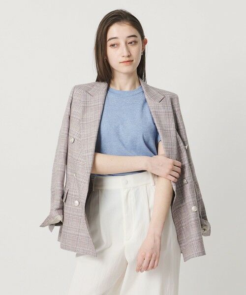 UNITED ARROWS / ユナイテッドアローズ カットソー | ラメ テンジク Tシャツ | 詳細24