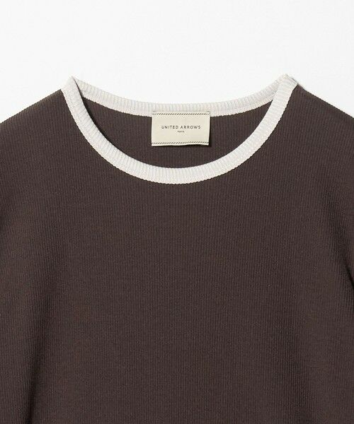 UNITED ARROWS / ユナイテッドアローズ カットソー | リブ バイカラーパイピング Tシャツ | 詳細3