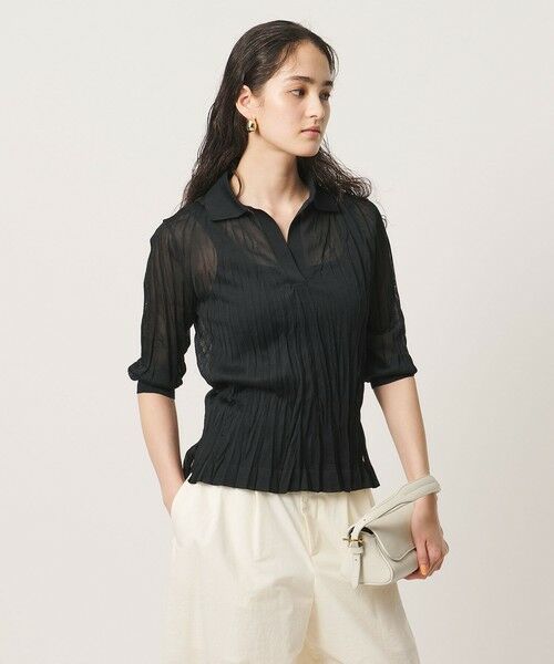 UNITED ARROWS / ユナイテッドアローズ ニット・セーター | ランダム プリーツ ニット ‐ウォッシャブル‐ | 詳細3