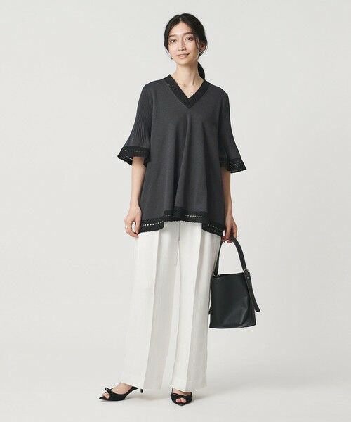 UNITED ARROWS / ユナイテッドアローズ ニット・セーター | Vネック ニットチュニック | 詳細15