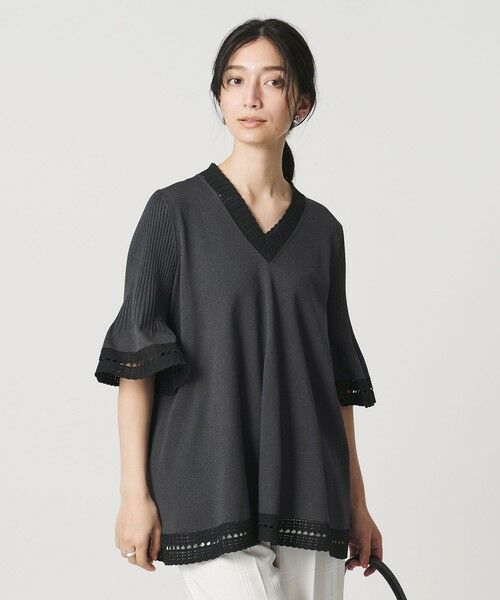 UNITED ARROWS / ユナイテッドアローズ ニット・セーター | Vネック ニットチュニック | 詳細14