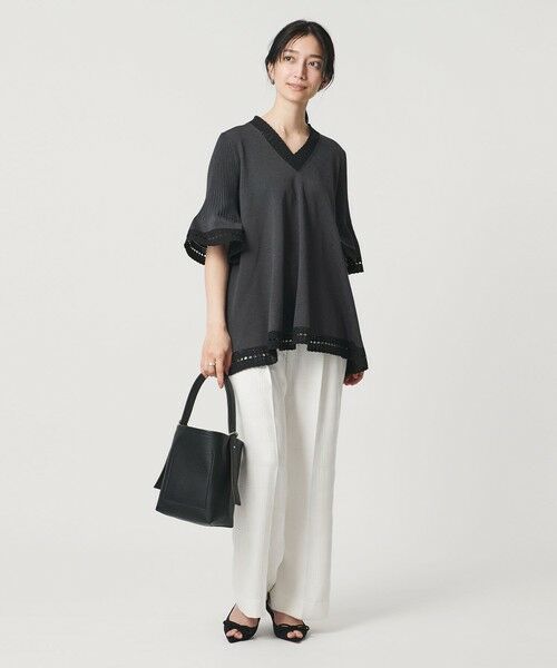 UNITED ARROWS / ユナイテッドアローズ ニット・セーター | Vネック ニットチュニック | 詳細15