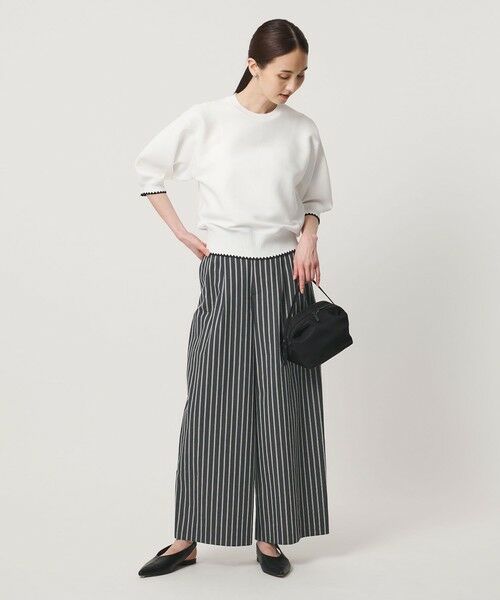 UNITED ARROWS / ユナイテッドアローズ ニット・セーター | ハマグリステッチ パフスリーブ ニット ‐ウォッシャブル‐ | 詳細2