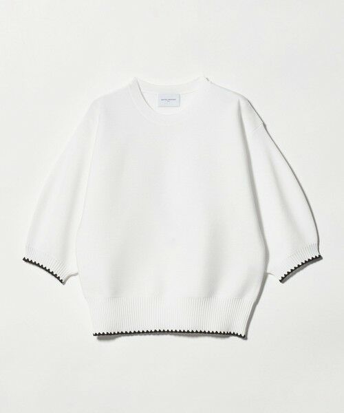 UNITED ARROWS / ユナイテッドアローズ ニット・セーター | ハマグリステッチ パフスリーブ ニット ‐ウォッシャブル‐（WHITE）