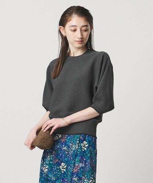 UNITED ARROWS / ユナイテッドアローズ ニット・セーター | ハマグリステッチ パフスリーブ ニット ‐ウォッシャブル‐ | 詳細3