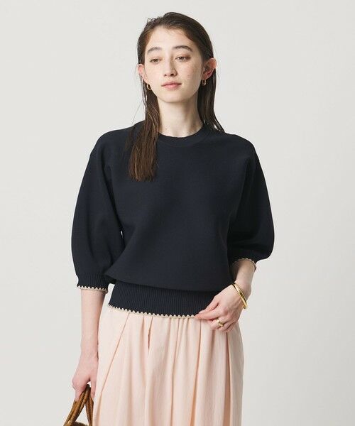 UNITED ARROWS / ユナイテッドアローズ ニット・セーター | ハマグリステッチ パフスリーブ ニット ‐ウォッシャブル‐ | 詳細16