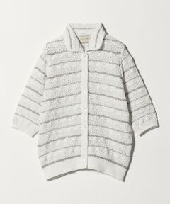 UNITED ARROWS / ユナイテッドアローズ カーディガン・ボレロ | YTM ラメ ニットポロ カーディガン ‐ウォッシャブル‐