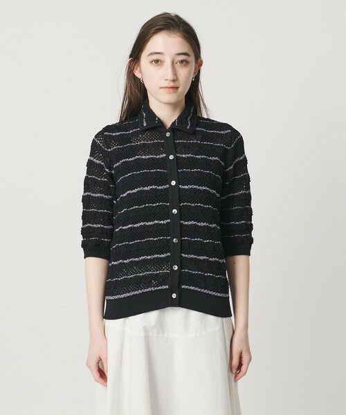 UNITED ARROWS / ユナイテッドアローズ カーディガン・ボレロ | YTM ラメ ニットポロ カーディガン ‐ウォッシャブル‐ | 詳細8