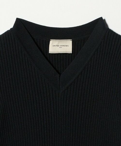 UNITED ARROWS / ユナイテッドアローズ ニット・セーター | リブ Vネック ニット ‐ウォッシャブル‐ | 詳細3