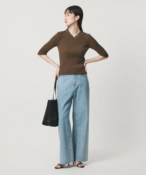 UNITED ARROWS / ユナイテッドアローズ ニット・セーター | リブ Vネック ニット ‐ウォッシャブル‐ | 詳細5