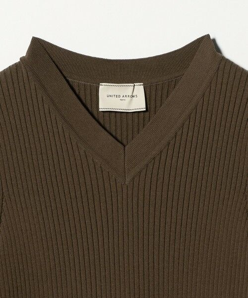 UNITED ARROWS / ユナイテッドアローズ ニット・セーター | リブ Vネック ニット ‐ウォッシャブル‐ | 詳細3