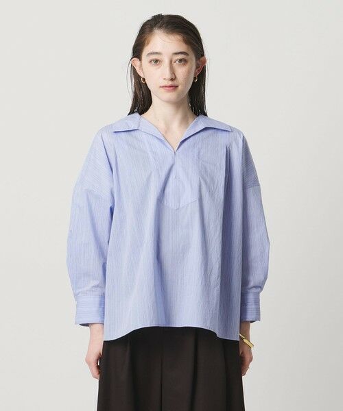 UNITED ARROWS / ユナイテッドアローズ シャツ・ブラウス | スキッパー プルオーバー 8分袖 シャツ | 詳細15