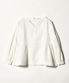 UNITED ARROWS / ユナイテッドアローズ シャツ・ブラウス | リネン スキッパー ペプラム ブラウス ‐ウォッシャブル‐