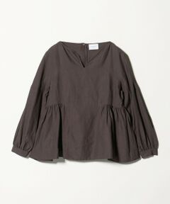 UNITED ARROWS / ユナイテッドアローズ シャツ・ブラウス | リネン スキッパー ペプラム ブラウス ‐ウォッシャブル‐