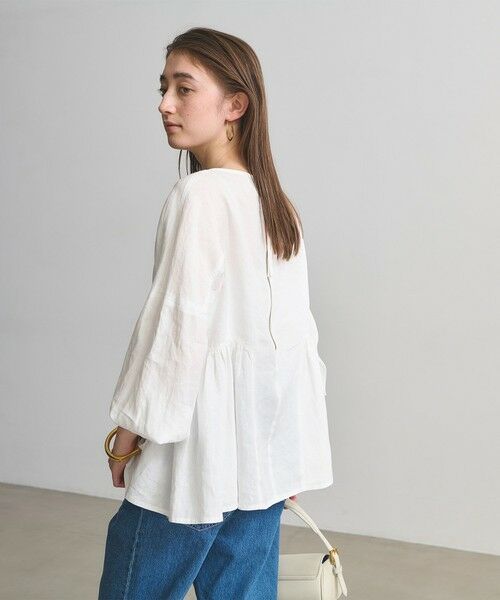 UNITED ARROWS / ユナイテッドアローズ シャツ・ブラウス | リネン スキッパー ペプラム ブラウス ‐ウォッシャブル‐ | 詳細2