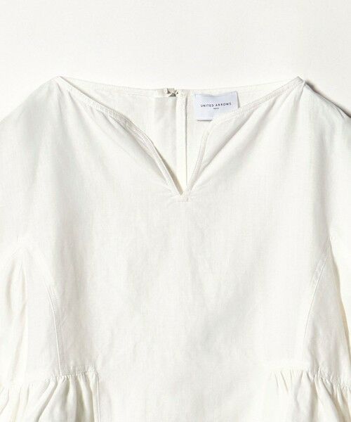 UNITED ARROWS / ユナイテッドアローズ シャツ・ブラウス | リネン スキッパー ペプラム ブラウス ‐ウォッシャブル‐ | 詳細1