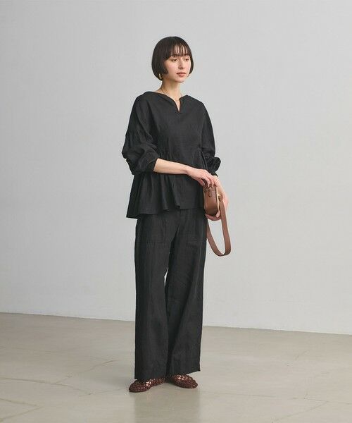 UNITED ARROWS / ユナイテッドアローズ シャツ・ブラウス | リネン スキッパー ペプラム ブラウス ‐ウォッシャブル‐ | 詳細10