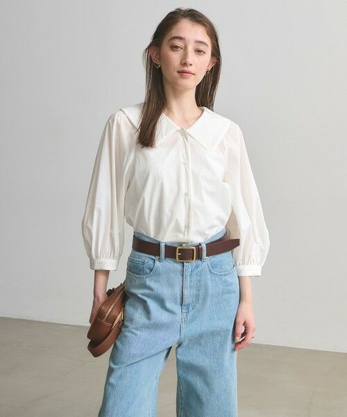 UNITED ARROWS / ユナイテッドアローズ シャツ・ブラウス | ビック カラー ブラウス ‐はっ水 ウォッシャブル‐ | 詳細1
