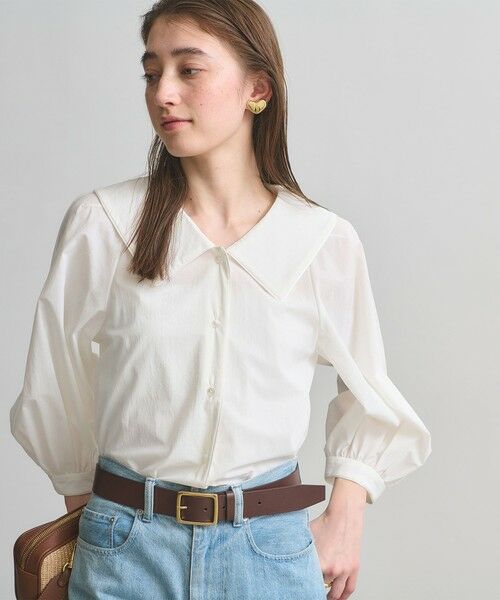 UNITED ARROWS / ユナイテッドアローズ シャツ・ブラウス | ビック カラー ブラウス ‐はっ水 ウォッシャブル‐ | 詳細2