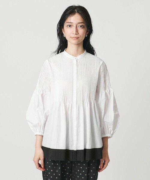 UNITED ARROWS / ユナイテッドアローズ シャツ・ブラウス | ピンタック バンドカラー ブラウス | 詳細6