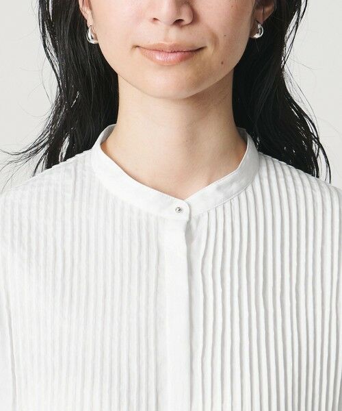 UNITED ARROWS / ユナイテッドアローズ シャツ・ブラウス | ピンタック バンドカラー ブラウス | 詳細9