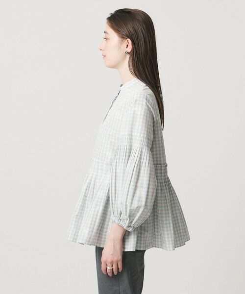 UNITED ARROWS / ユナイテッドアローズ シャツ・ブラウス | ギンガムチェック フラワー ジャガード ブラウス ‐ウォッシャブル‐ | 詳細6