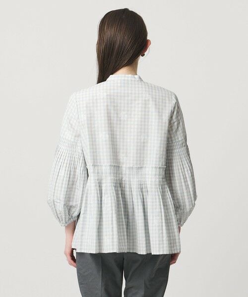 UNITED ARROWS / ユナイテッドアローズ シャツ・ブラウス | ギンガムチェック フラワー ジャガード ブラウス ‐ウォッシャブル‐ | 詳細7