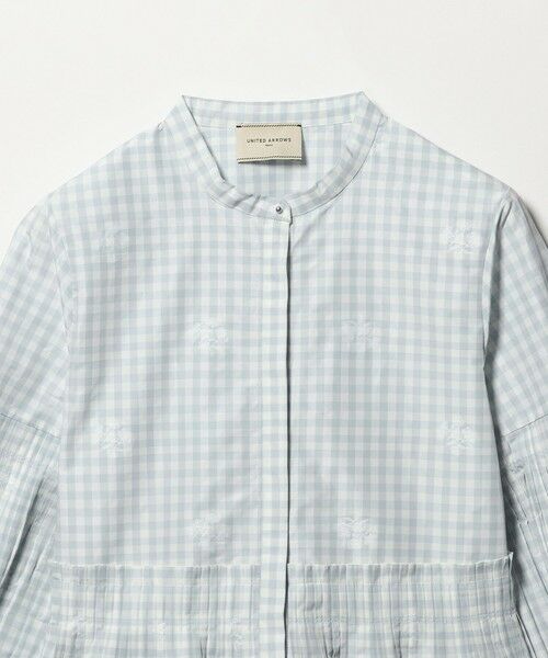 UNITED ARROWS / ユナイテッドアローズ シャツ・ブラウス | ギンガムチェック フラワー ジャガード ブラウス ‐ウォッシャブル‐ | 詳細10