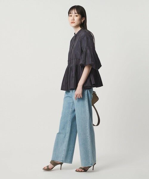 UNITED ARROWS / ユナイテッドアローズ シャツ・ブラウス | ギンガムチェック フラワー ジャガード ブラウス ‐ウォッシャブル‐ | 詳細21