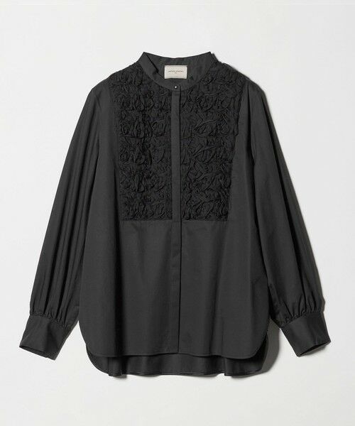 UNITED ARROWS / ユナイテッドアローズ シャツ・ブラウス | サテン エンブロイダリーフラワー シャツ ブラウス | 詳細9