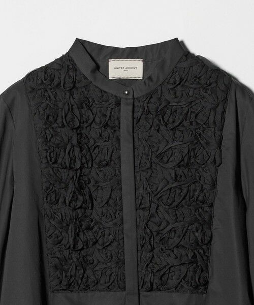 UNITED ARROWS / ユナイテッドアローズ シャツ・ブラウス | サテン エンブロイダリーフラワー シャツ ブラウス | 詳細10