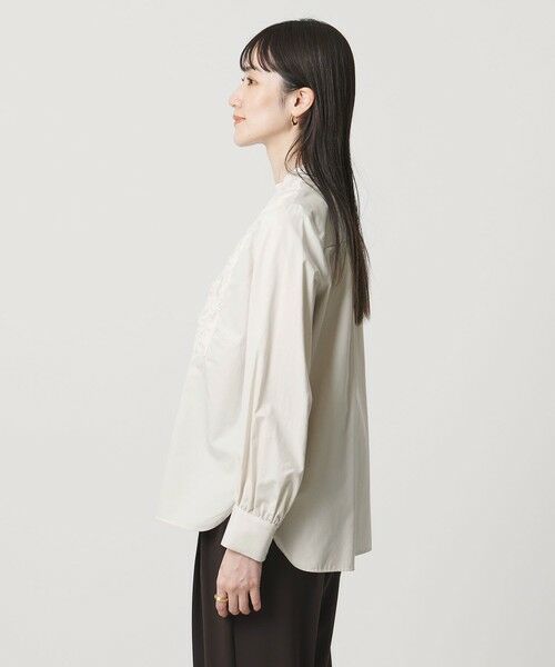 UNITED ARROWS / ユナイテッドアローズ シャツ・ブラウス | サテン エンブロイダリーフラワー シャツ ブラウス | 詳細15