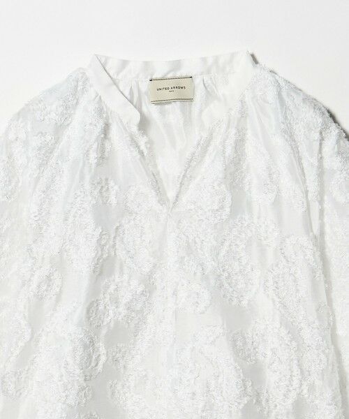 UNITED ARROWS / ユナイテッドアローズ シャツ・ブラウス | ラメ カット ジャガード ブラウス ‐ウォッシャブル‐ | 詳細10