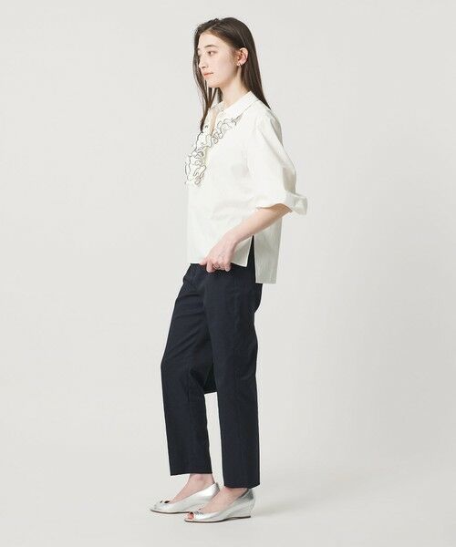 UNITED ARROWS / ユナイテッドアローズ シャツ・ブラウス | メロー フリル スキッパー パフ ブラウス ‐防しわ 吸水速乾 UVカット 遮熱性 接触冷感 ウォッシャブル‐ | 詳細3