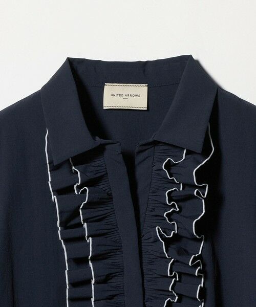 UNITED ARROWS / ユナイテッドアローズ シャツ・ブラウス | メロー フリル スキッパー パフ ブラウス ‐防しわ 吸水速乾 UVカット 遮熱性 接触冷感 ウォッシャブル‐ | 詳細10