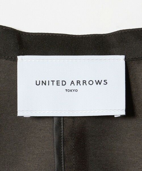 UNITED ARROWS / ユナイテッドアローズ ノーカラージャケット | シアー ノーラペル ハーフスリーブ ジャケット ‐ウォッシャブル‐ | 詳細11