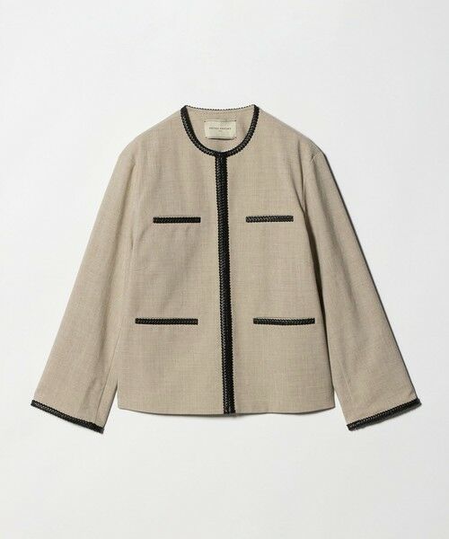 UNITED ARROWS / ユナイテッドアローズ ノーカラージャケット | Spiree ASAMI ノーカラー ジャケット（NATURAL）