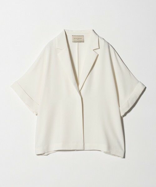 UNITED ARROWS / ユナイテッドアローズ テーラードジャケット | イージー テーラード ジャケット ‐吸水速乾 帯電防止 接触冷感 ウォッシャブル‐（OFF WHITE）