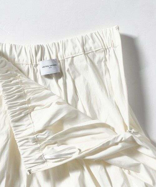 UNITED ARROWS / ユナイテッドアローズ ロング・マキシ丈スカート | ボリューム タック スカート WHITE ‐ウォッシャブル‐ | 詳細4