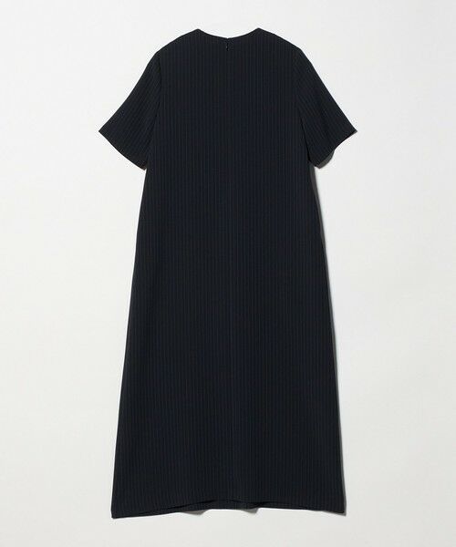 UNITED ARROWS / ユナイテッドアローズ ロング・マキシ丈ワンピース | Drapy ピンストライプ ショートスリーブ ワンピース ‐ウォッシャブル‐ | 詳細1