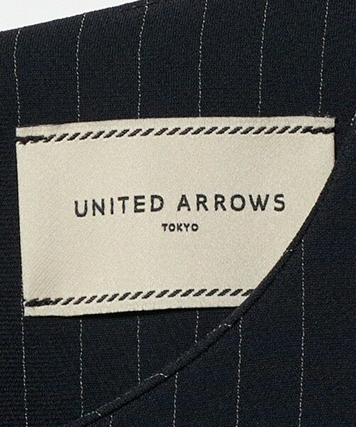 UNITED ARROWS / ユナイテッドアローズ ロング・マキシ丈ワンピース | Drapy ピンストライプ ショートスリーブ ワンピース ‐ウォッシャブル‐ | 詳細10