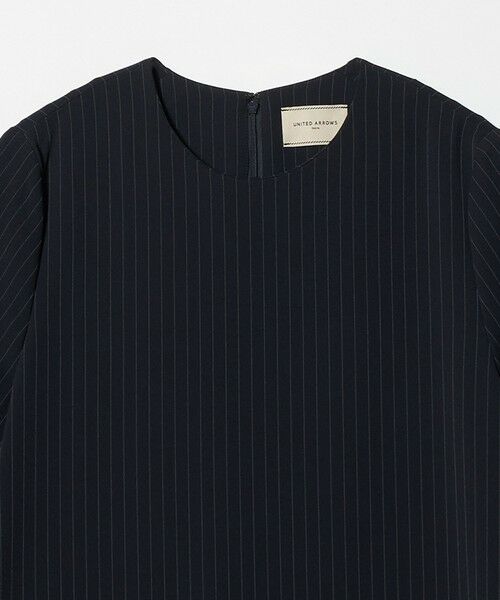 UNITED ARROWS / ユナイテッドアローズ ロング・マキシ丈ワンピース | Drapy ピンストライプ ショートスリーブ ワンピース ‐ウォッシャブル‐ | 詳細2