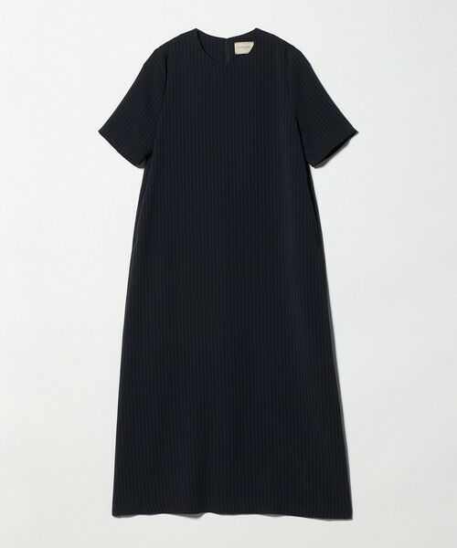 UNITED ARROWS / ユナイテッドアローズ ロング・マキシ丈ワンピース | Drapy ピンストライプ ショートスリーブ ワンピース ‐ウォッシャブル‐（その他1）