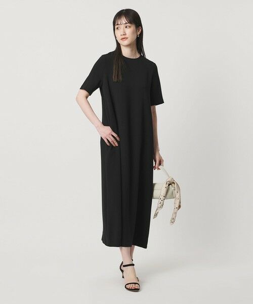 UNITED ARROWS / ユナイテッドアローズ ロング・マキシ丈ワンピース | Drapy ショートスリーブ ワンピース ‐ウォッシャブル‐ | 詳細2