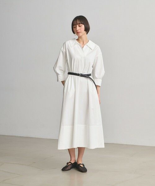 UNITED ARROWS / ユナイテッドアローズ ロング・マキシ丈ワンピース | コットン スキッパー シャツ ワンピース ‐ウォッシャブル‐ | 詳細1